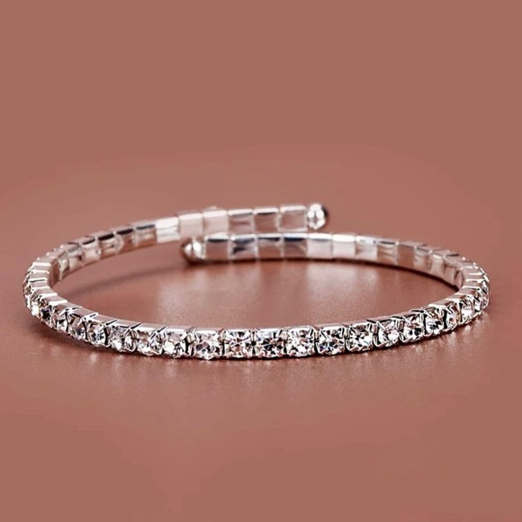 Invisible Wings Jewelry - Rhinestone Cuff Bangle Bracelet